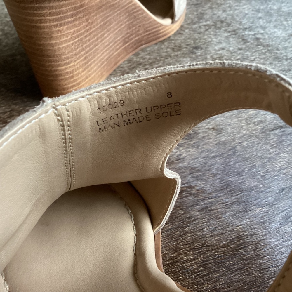 Barbara Barbieri Suede Leather Sling Back Wedges - Picture 8 of 10
